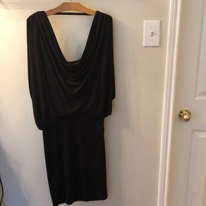 Haute Hippie black cocktail backless dress